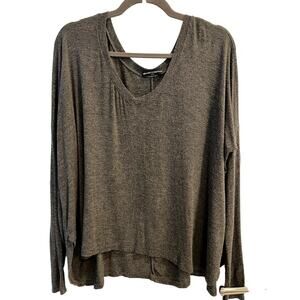 Brandy Melville Size Small Gray Oversized Slouchy T-Shirt